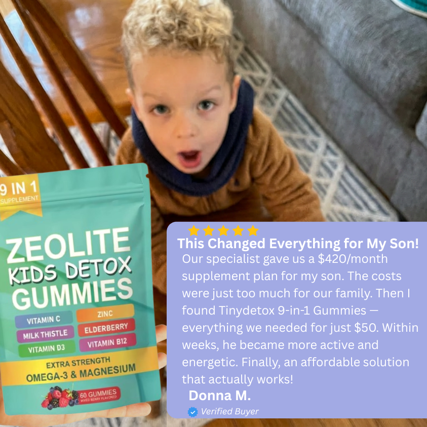 TinyDetox™ — 9-in-1 Kids Wellness Gummies